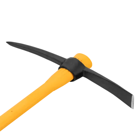 Кирка DENZEL 1500 г, узкая, фиберглассовая обрезиненная рукоятка 900 мм