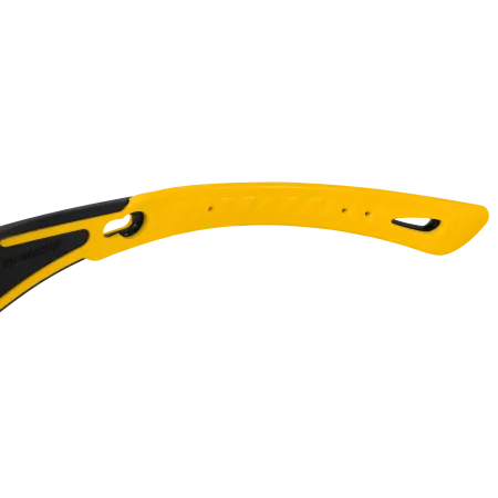 Очки защитные DENZEL открытые, поликарбонатные, желтая линза, 2х комп.дужки