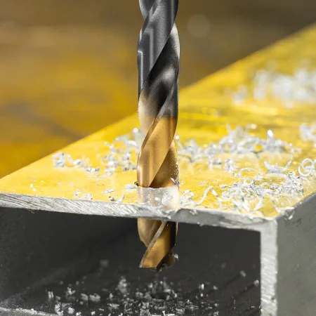 Сверло спиральное по металлу DENZEL 8 x 117 мм, Р6М5, Golden Tip