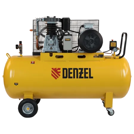 Компрессор воздушный DENZEL BCI5500-T/270, 5.5 кВт, ременный привод, 270 литров, 850 л/мин