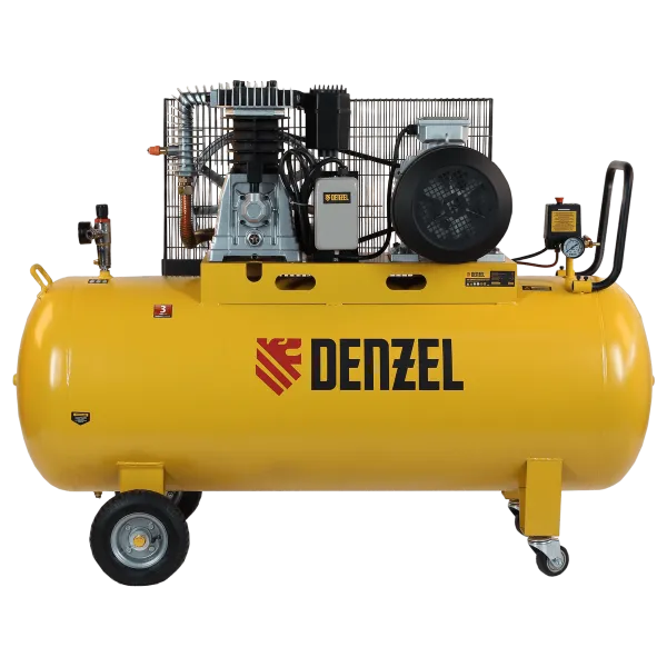 Компрессор воздушный DENZEL BCI5500-T/270, 5.5 кВт, ременный привод, 270 литров, 850 л/мин