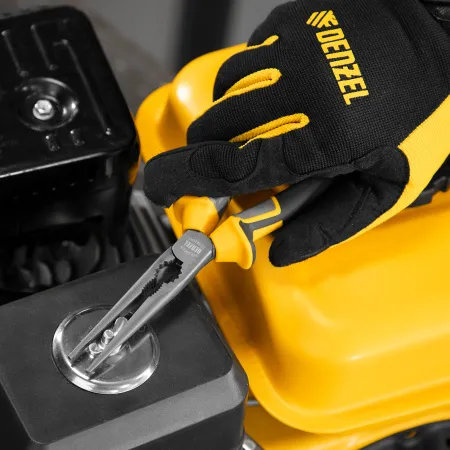 Длинногубцы прямые DENZEL 205 мм, трехкомпонентные рукоятки