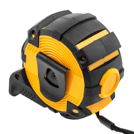 Рулетка DENZEL 31524 8м х 32мм, автоматич. фиксац., нейлон. покрытие, магнит. зацеп, двухстор. разметка