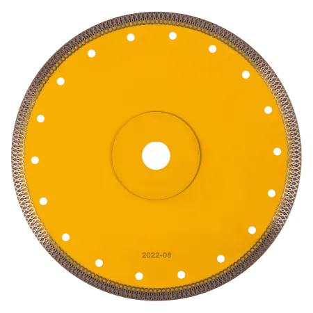 Диск алмазный отрезной DENZEL 230 х 22,2мм, сплошной, супертонкий, горячий пресс, сухой/мокрый рез
