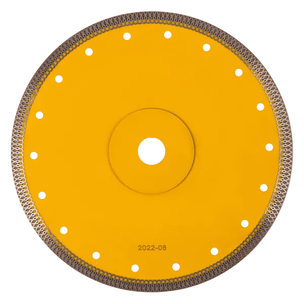 Диск алмазный отрезной DENZEL 230 х 22,2мм, сплошной, супертонкий, горячий пресс, сухой/мокрый рез