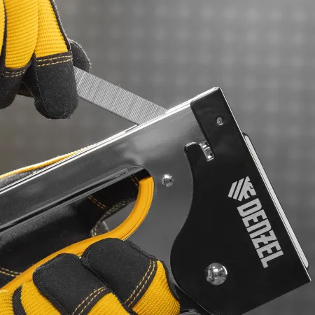 Степлер DENZEL скобы в комплекте, плавная регулировка удара, 2К рукоятка, тип 53, 4-14 мм