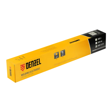 Электроды DENZEL DER-13/55, диам. 4 мм, 5 кг, основное покрытие