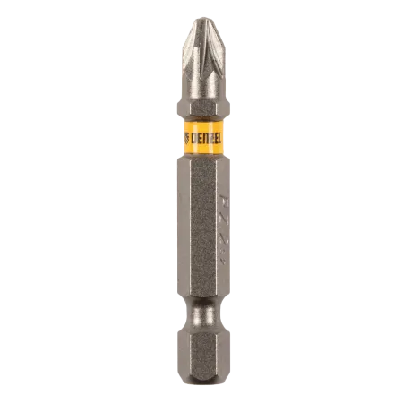 Бита DENZEL PZ2х50, сталь S2, шестигранный профиль, 10 шт. Е 6,3