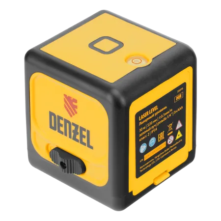 Лазерный уровень  DENZEL DQB, 30 м, зеленый луч, батарейки, сумка