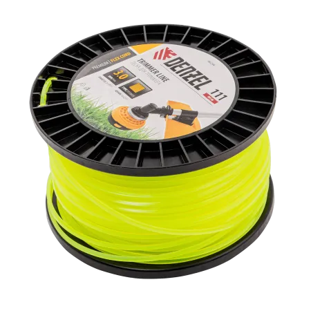 Леска для триммера DENZEL 96294 квадрат, 3,0мм х 111м, на DIN катушке FLEX CORD
