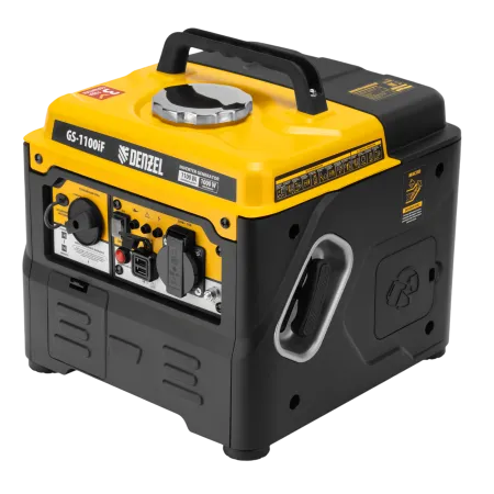 Генератор инверторный DENZEL GS-1100iF, 1,1 кВт, 230 В, ручной старт