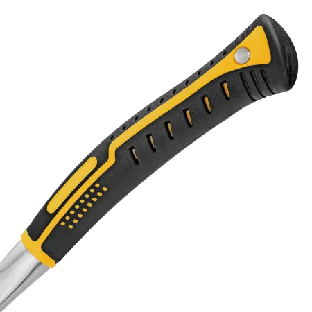 Топор цельнометаллический DENZEL, 600 г, двухкомпонентная обрезиненная рукоятка, изогнутый хват