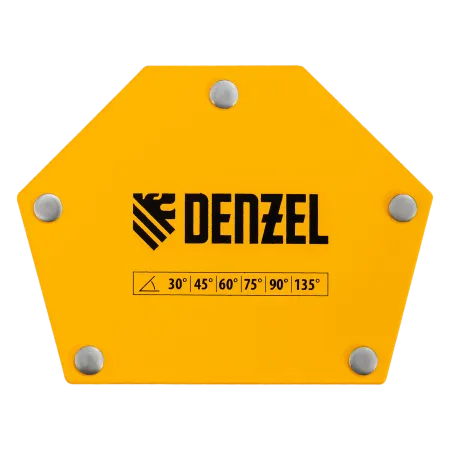 Фиксатор магнитный DENZEL для сварочных работ усилие 50 LB, 30х45х60х75х90х135 град.