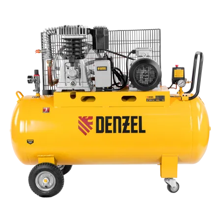 Компрессор воздушный DENZEL BCI4000-T/200, 4.0 кВт, ременный привод, 200 литров, 690 л/мин