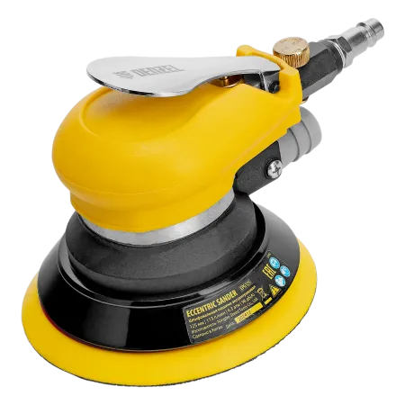 Эксцентриковая шлифовальная машина DENZEL EPG125, 125 мм, 9000 об/мин, 5 мм, 113 л/мин