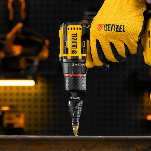 Сверло ступенчатое DENZEL, 6-8-10-12-14-16-18-20-22-24-26-28-30мм, Р6М5, 6-гр. хвостовик