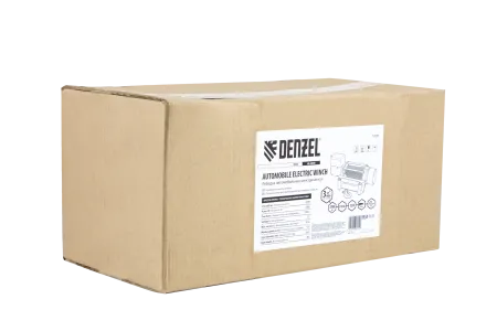 Лебедка автомобильная электрическая DENZEL LB-4000, 4.5 т, 3.7 кВт, 12В