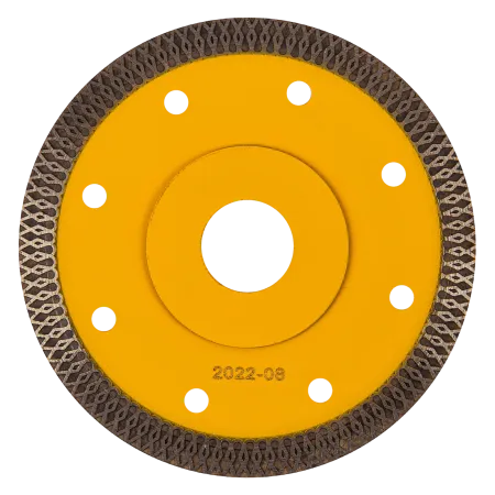 Диск алмазный отрезной DENZEL 115 х 22,2мм, сплошной, супертонкий, горячий пресс, сухой/мокрый рез