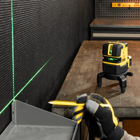Лазерный уровень DENZEL LX 06 Green, 30 м, 520 нм, аккумулятор Li 5200 mAh, резьба 5/8