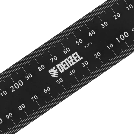Угольник DENZEL 200 х 300 мм, алюминиевый, лазерная гравировка