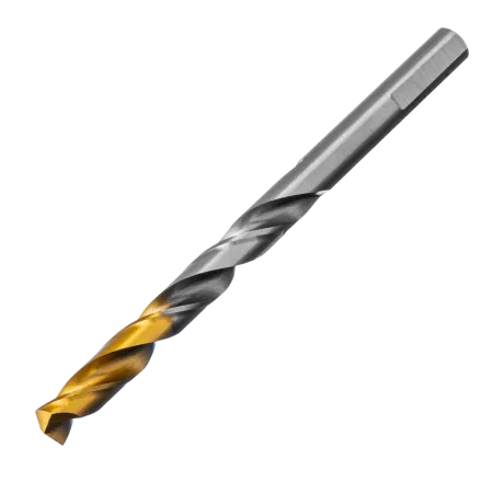 Сверло спиральное по металлу DENZEL 8 x 117 мм, Р6М5, Golden Tip