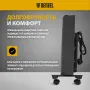 Конвектор электрический DENZEL XCE-1000 B, 230 В, 1000 Вт, X-образный нагреватель