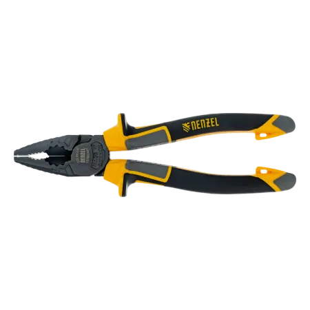 Плоскогубцы комбинированные DENZEL 180 мм, трехкомпонентные рукоятки