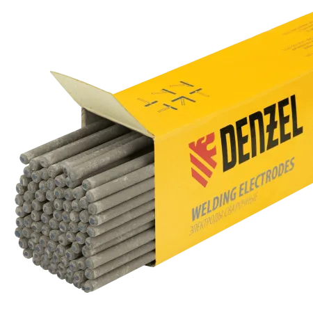 Электроды DENZEL DER-13/55, диам. 4 мм, 5 кг, основное покрытие