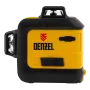 Лазерный уровень мультипризм. DENZEL LXI 360-2 Green, 30 м, 520 нм, акк. Li 2800 mAh, резьба 1/4"