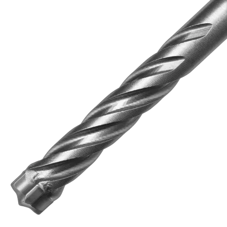 Бур по бетону DENZEL, цельная крестовая пластина, 10x165 мм, SDS PLUS