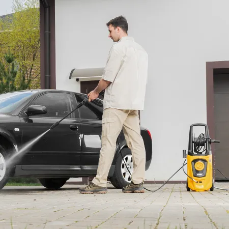 Моечная машина высокого давления DENZEL R-170D, 2000 Вт, 170 бар, 360 л/ч, с барабаном