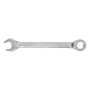 Ключ комбинированный трещоточный DENZEL, 19 мм, CrV, матовый хром