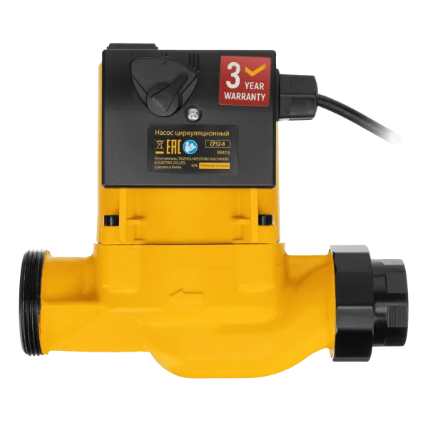 Циркуляционный насос DENZEL CP32-8, напор 8 м, 160 л/мин, 1 м кабель, монт. длина 180 мм