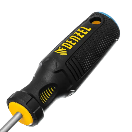 Отвертка DENZEL SL5x100 мм, S2, 3к рукоятка