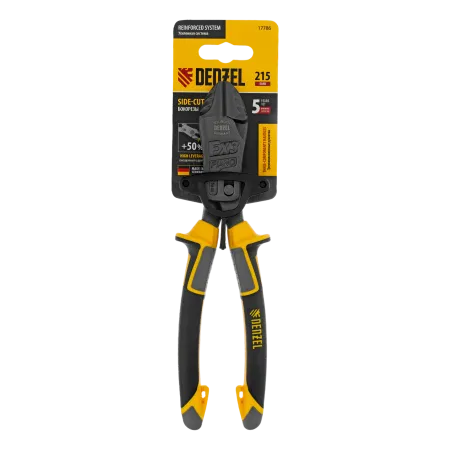 Бокорезы DENZEL 215 мм, усиленные, трехкомпонентные рукоятки