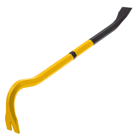 Лом-гвоздодер DENZEL 450 мм, шестигранный 16 мм, окрашенный, сталь 65