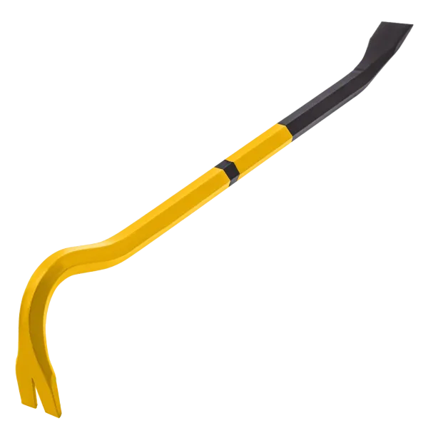 Лом-гвоздодер DENZEL 450 мм, шестигранный 16 мм, окрашенный, сталь 65