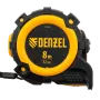 Рулетка DENZEL 31524 8м х 32мм, автоматич. фиксац., нейлон. покрытие, магнит. зацеп, двухстор. разметка