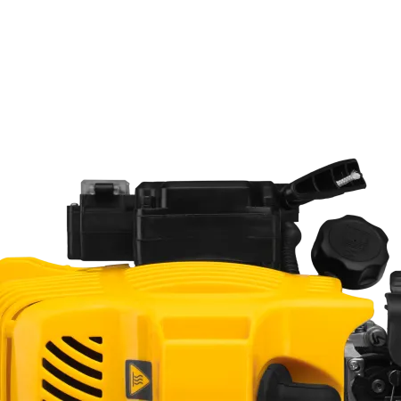 Триммер бензиновый DENZEL DT-52E, 52 см3, неразъемная штанга, электростартер, состоит из 2 частей