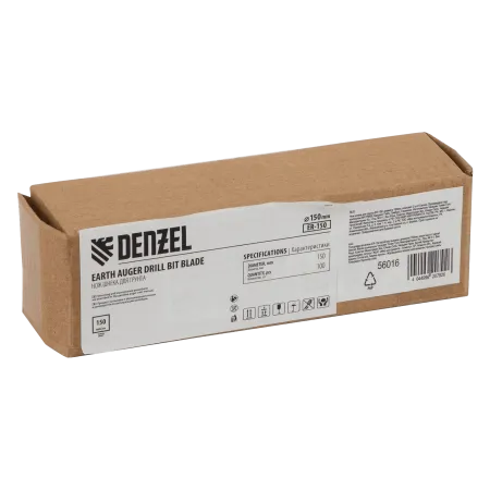 Нож шнека для грунта DENZEL ER-150, диаметр 150 мм, комплект 2 шт
