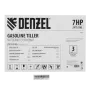 Мотоблок DENZEL DPT-270S, 7 л.с., ремен.сцеп, фрез 3х4, ШОМ, передачи 2В/1Н