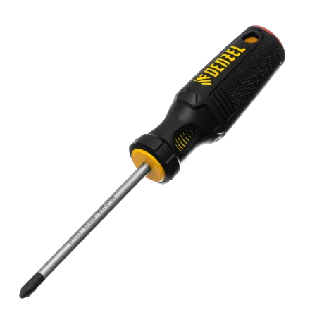 Отвертка DENZEL PH2х100 мм, S2, 3к рукоятка