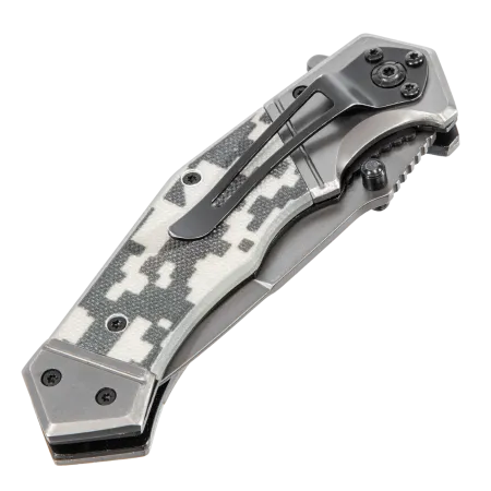 Нож складной DENZEL многоцелевой, системы Liner-Lock, с накладкой G10 на эргономичной рукоятке