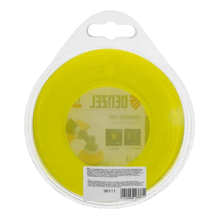 Леска для триммера DENZEL Flex Сord 96111, 2 мм x 15 м, звезда, блистер