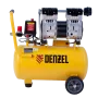 Компрессор безмасляный DENZEL DLS950/24, 950 Вт, 165 л/мин, ресивер 24 л, малошумный
