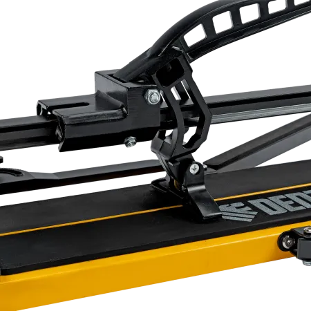 Плиткорез рельсовый DENZEL 1000х16мм, каретка на подш., стальная станина, усил. рукоятка-пенал