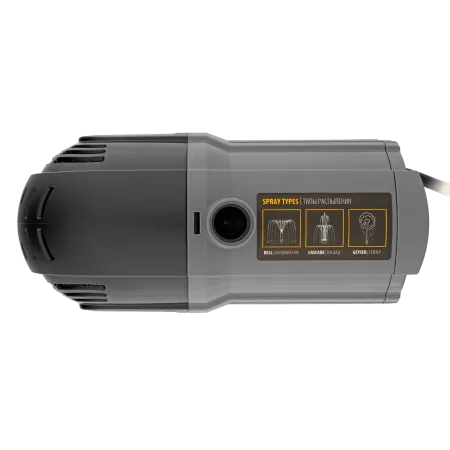 Насос фонтанный DENZEL FNP31-24, 31 Вт, подъем 2,4 м, 1500 л/ч, колокольчик/2 каскада/гейзер