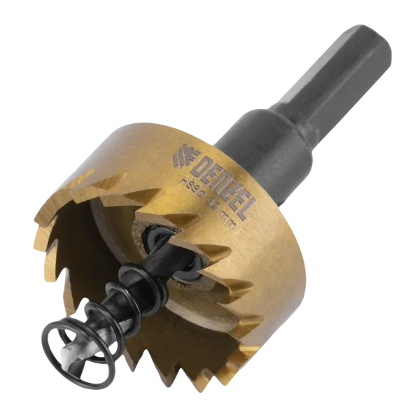 Коронка по металлу DENZEL 724109, 32 мм, HSS, нитридтитановое покрытие