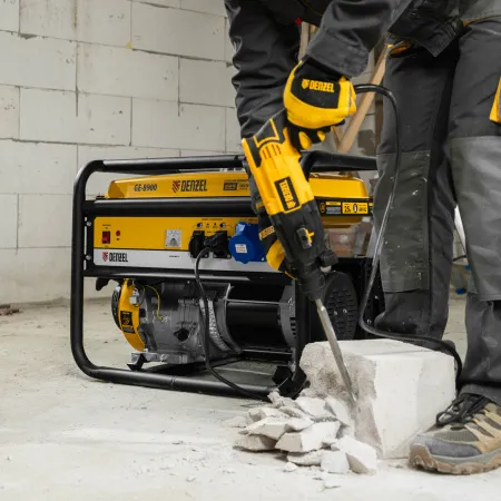 Генератор бензиновый DENZEL GE 8900, 8.5 кВт, 220 В/50 Гц, 25 л, ручной старт