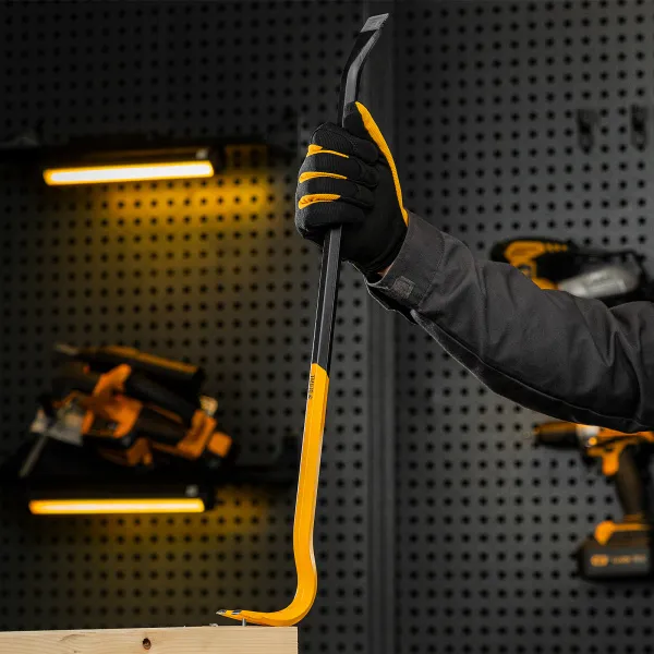 Лом-гвоздодер DENZEL 600 мм, шестигранный 16 мм, окрашенный, сталь 65